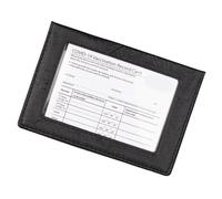 JAMNGHB Porta passaporti con finestra trasparente e scomparti multipli per carte di credito, pratico organizer da viaggio impermeabile in PVC da viaggio essenziale per passaporto, Nero , Bellezza di