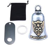 JAMNGHB Portachiavi multiuso con ciondolo a forma di automobilista storico, con miscela di metallo denso e funzione di sicurezza, decorazione ad alta densità per ciclismo, Acciaio inossidabile dorato