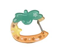 JAMNGHB Stili alla moda Moschettone Portachiavi Acrilico Trasparente Frutta Modello Accessorio Titolare Per Le Donne Uomini Regali Trendy Portachiavi Accessori, Stella Hollow Persimmo, Taglia unica