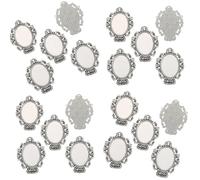 JAMNGHB Supporto ovale in lega resistente adatto per gioielli e pietre preziose che forniscono una parte stabile di lunga durata per gioielli, Misura unica, come descritto