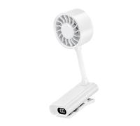 JAMNGHB Ventilatore a clip con USB con tubo pieghevole, 3 impostazioni di velocità, adatto per attività all'aperto, uso interno, facile da trasportare, ventilatore da scrivania da viaggio