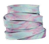 Jamron 2 Coppie 9MM Larghezza Tie Dye Lacci Piatti Colorati per Sneakers Scarpe di Tela Scarpe da Corsa 160CM Paint 5