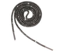 Jamron Un Pezzo 4MM Glitterati Lacci Rotondi per Scarpe con Strass Corda di Ricambio per Felpa con Cappuccio SN0712111 Grigio 140CM