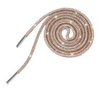 Jamron Un Pezzo 4MM Glitterati Lacci Rotondi per Scarpe con Strass Corda di Ricambio per Felpa con Cappuccio SN0712111 Champagne 160CM
