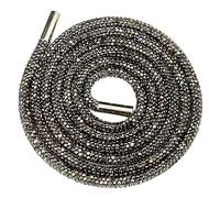 Jamron Un Pezzo 6MM Glitterati Lacci Rotondi per Scarpe con Strass Corda di Ricambio per Felpa con Cappuccio SN0712111-2 Grigio 100CM