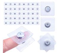 Jamsinmu Magneti nascosti per cucire pulsanti magnetici invisibili cucite in blocco magnetico in PVC per tessuto da cucire, tende, borse di abbigliamento Silver-Y1120