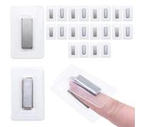 Jamsinmu Magneti nascosti per cucire pulsanti magnetici invisibili cucite in blocco magnetico in PVC per tessuto da cucire, tende, borse di abbigliamento Silver-F2510