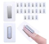 Jamsinmu Magneti nascosti per cucire pulsanti magnetici invisibili cucite in blocco magnetico in PVC per tessuto da cucire, tende, borse di abbigliamento Silver-F3010