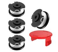 JAMSSOW 4 Bobine Tagliaerba Compatibili con Einhell TLE-03,Filo Tagliabordi Bobine Adatto per Einhell GE-CT 18/28 Li e GE-CT 18/28 Li TC,Lunghezza 4,9m,Ø1,6mm(4 bobine + 1 tappo)