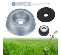 JAMSSOW 4 pezzi tagliaerba, adattatore lama per tagliaerba Stihl, disco di spinta, piastra Rider, collare dado, cacciavite manutenzione, accessorio per taglierino Stihl