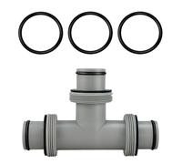 JAMSSOW Raccordo a T 38 mm, adattatore per tubo piscina, valvola 3 vie, set collegamento (pezzo a T 1,5")"}