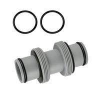 JAMSSOW Tubo per piscina da 38 mm, connettore per tubo da 38 mm, adattatore per tubo flessibile per Intex Bestway Coleman, prolunga per connettore per piscina (2 vie 1,5")