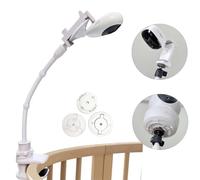 JAMUILS Supporto Universale Flessibile e Rotante per Monitor Video per Bambini, Clip per Culla e Scrivania, Compatibile con Hellobaby HB30 HB32 HB35 HB50, Philips Avent SCD843/26 SCD833/26, Vtech