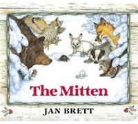 Jan Brett The Mitten (Oversized Lap Board Book) (Libro di cartone)