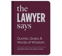 Jan Cigliano Hartman The Lawyer Says (Copertina rigida)