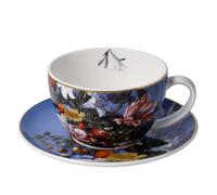 Jan Davidsz De Heem Tazza con Piattino Fiori Estivi 250ml GOEBEL Porcellana Wa