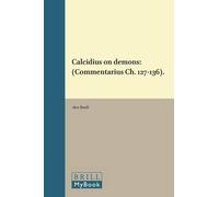 Jan den Boeft Calcidius on Demons (Tascabile) Philosophia Antiqua