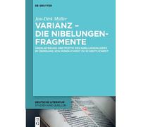 Jan-Dirk Müller Varianz - die Nibelungenfragmente (Copertina rigida)