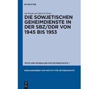 Jan Foitzik Nik Die Sowjetischen Geheimdienste in Der Sbz/DDR (Copertina rigida)