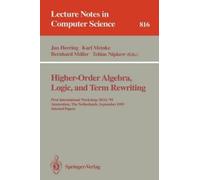 Jan Heering Higher-Order Algebra, Logic, and Term Rewriting (Tascabile)