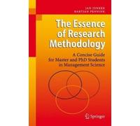Jan Jonker Bartjan Pennin The Essence of Research Methodolog (Copertina rigida)