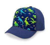 Jan & Jul Cappello da Sole con Visiera Regolabile per Ragazzi, Cappellino da Baseball per Bambini (Dinoland, Taglia: 2-12 Anni)