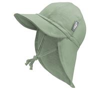 JAN & JUL Cappello da sole per neonati e bambini con corde, Colore: verde ginepro., 6-24 mesi