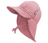 JAN & JUL Cappello da sole per neonati e bambini con corde, Rosa polvere, 6-24 mesi