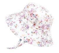 Jan & Jul Grow-with-Me - Cappelli da sole in cotone per bambine e bambini, Pretty Petals, 2-5 anni