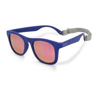JAN & JUL Occhiali da sole per bambini, con cinturino e protezione UV-400, Blu navy Aurora, M: 2-6 Years