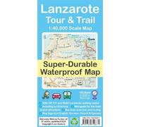 Jan Kostura Lanzarote Tour & Trail Map (Tascabile)