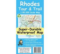 Rhodes Tour and Trail Super Durable Map