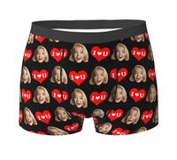 Jan Mutande Custom for Men Personized Funny Photo Customized Underwear Briefs for Husband Intimo Uomo Bicicletta, bronzo, L