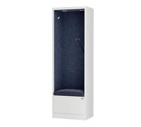 Jan Nowak Armadio Acustico con Seduta Mobile fonoassorbente per Ufficio Scuola Open Space 185 x 60 x 40 cm Cabina silenziosa Pannelli Pet Porta USB C cassetto Gancio Zona concentrazione