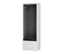 Jan Nowak Cabina Acustica Ufficio fonoassorbente con Seduta per Open Space e Scuola Cabina Singola compatta 185x60x40 cm Pannelli acustici Pet NRC 0,8