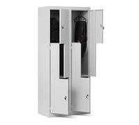Armadietto spogliatoio Armadio metallico 4 Scompartimenti 185 cm x 80 cm x 45 cm