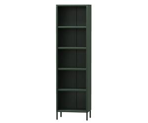 Jan Nowak Libreria in metallo Mario, robusta mensola industriale con 4 ripiani regolabili in altezza (4 x 30 kg) e montaggio a parete, scaffale alto glitterato, scaffale sottile | 50 x 180 x 35 cm |