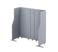 Jan Nowak Pannello Acustico Autoportante per Ufficio in Pet NRC 0.85, Parete Divisoria Fonoassorbente Modulare con Piedini in Metallo - 140 cm Moon Dust