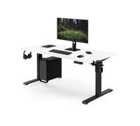 Jan Nowak Scrivania Elettrica Regolabile in Altezza per Computer, 140x70 cm | Scrivania da ufficio, scrivania PC, scrivania ergonomica, memoria 3 posizioni, USB C, 110 kg, anticollisione, display, ≤40 dB