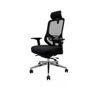 Jan Nowak sedia ufficio ergonomica sedia da ufficio ergonomica poltrona ufficio regolabile supporto lombare braccioli 3D poggiatesta schienale inclinabile rete traspirante BLACK