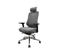 Jan Nowak sedia ufficio ergonomica sedia da ufficio in tessuto poltrona ufficio regolabile supporto lombare braccioli 3D poggiatesta schienale inclinabile sedia pc ergonomica DARK GREY