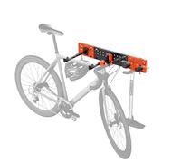 Jan Nowak Supporto da parete per bicicletta, 76,8 x 36,8 x 12,5 cm, pieghevole, fino a 40 kg, per portabici da 20 a 29 pollici, verticale o orizzontale, con gancio per accessori, per garage, cantina