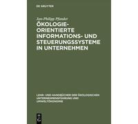 Jan-Philipp Pfa Ökologieorientierte Informations- und Steueru (Copertina rigida)