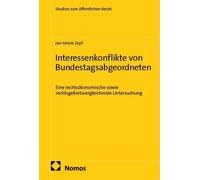 Jan-Simon Zepf Interessenkonflikte von Bundestagsabgeordneten: Eine (Tascabile)