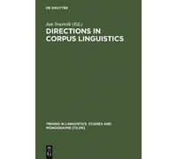 Jan Svartvik Directions in Corpus Linguistics (Copertina rigida)