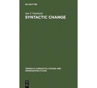 Jan T. Faarlund Syntactic Change (Copertina rigida)