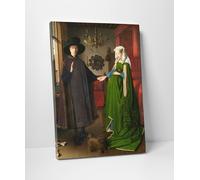 Jan van Eyck Ritratto dei coniugi Arnolfini Stampa su Tela Vernice Pennellate