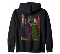 Jan Van Eyck The Arnolfini Portrait Felpa con Cappuccio