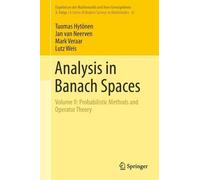 Jan van Neerven Mark Veraar Lutz Weis Tuoma Analysis in Bana (Copertina rigida)