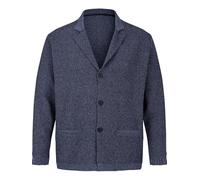 Jan Vanderstorm Cardigan da uomo Asger non foderato, giacca | blazer | cardigan in materiale elegante e sottile | taglie grandi L-7XL, Blu, XL